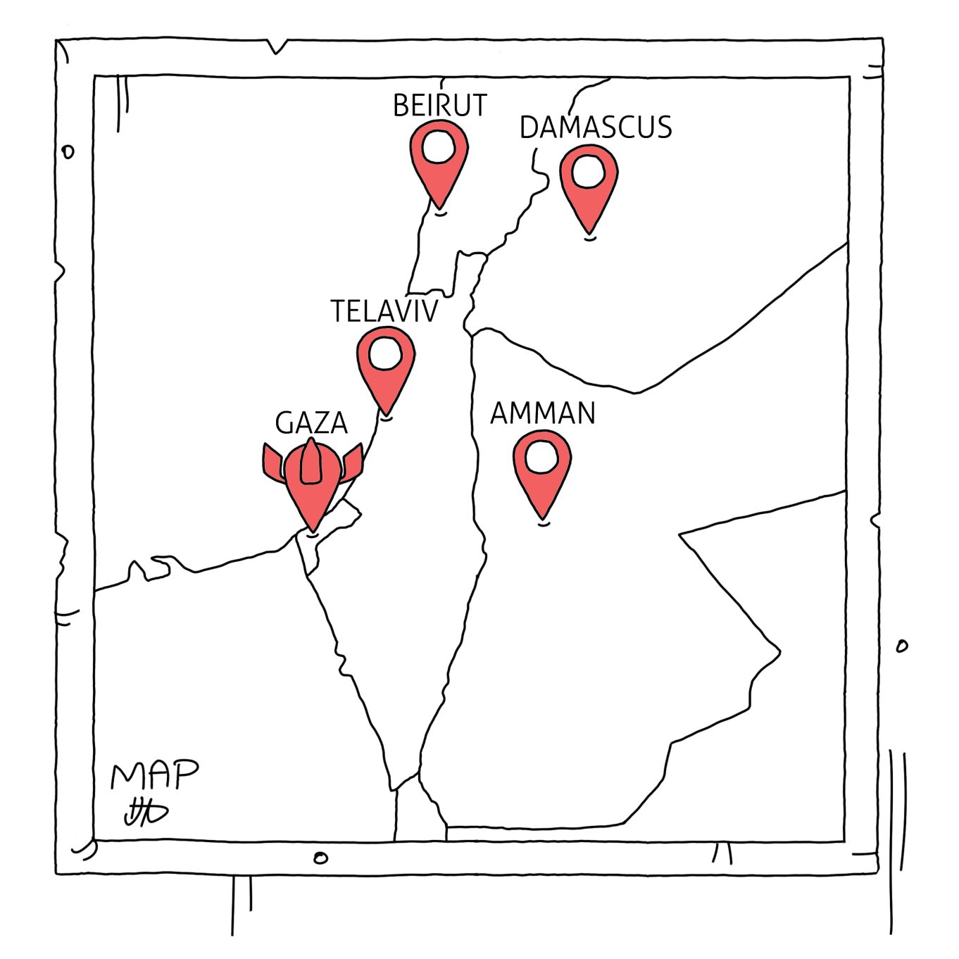 موقعیت غزه